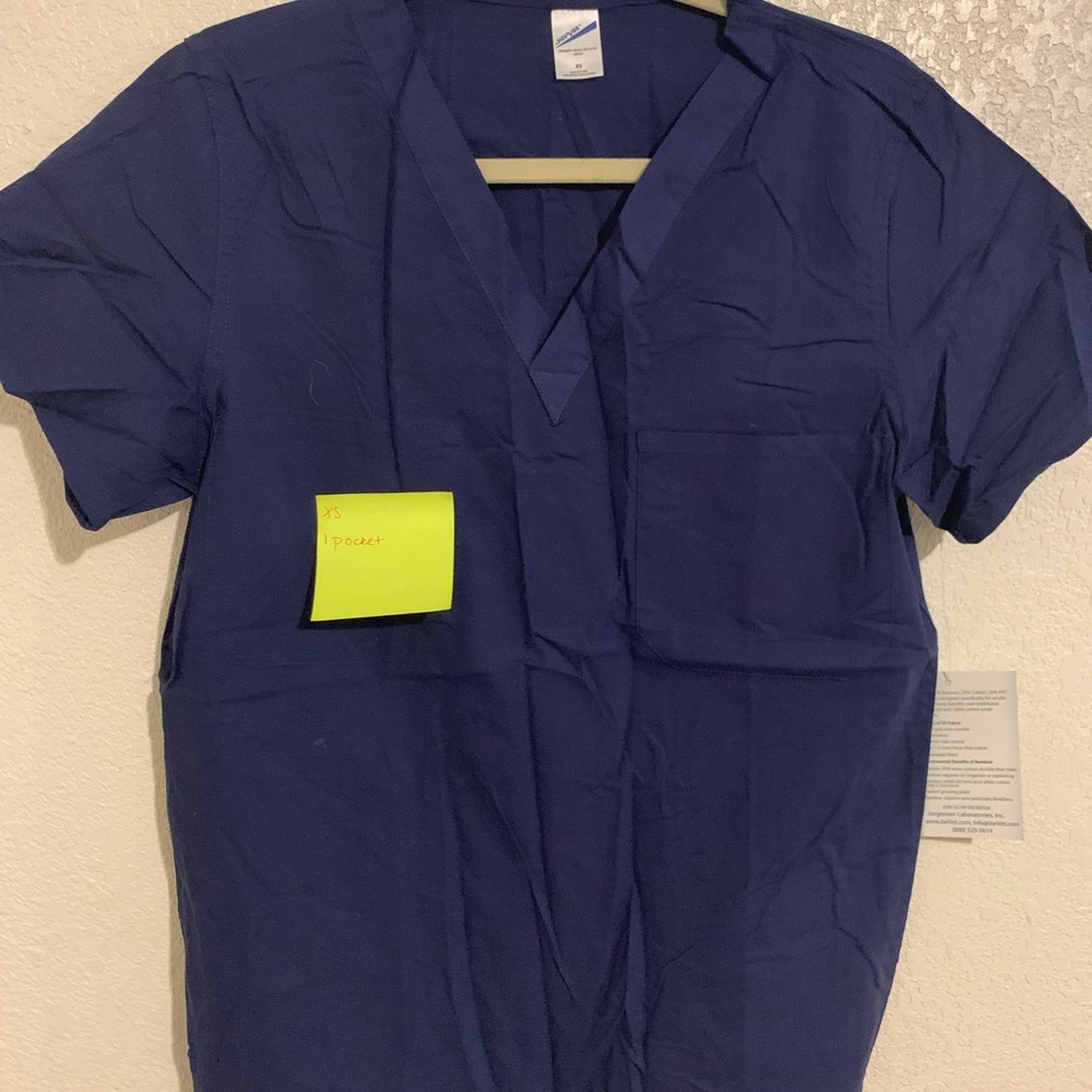 Navy scrub top